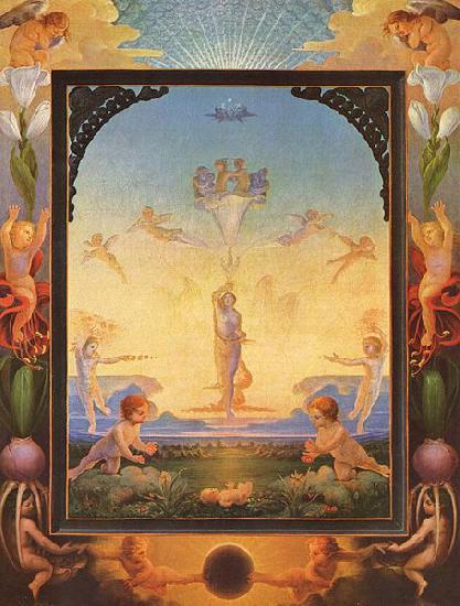Philipp Otto Runge The Morning Germany oil painting art
